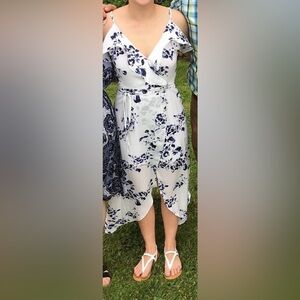 White and Blue Dress